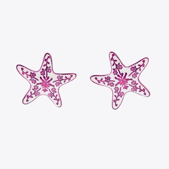 Pink Starfish earrings N1454 - Picture 1 of 5